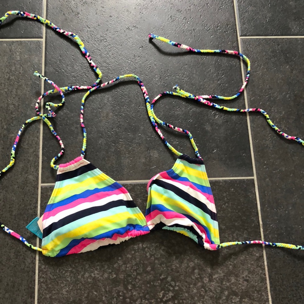 Rainbow bikini top